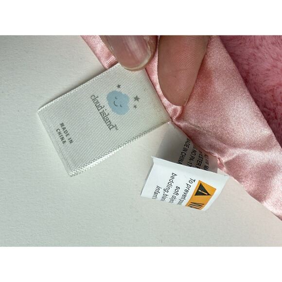 NEW Cloud Island Pink Flamingo Security Blanket Stuffed Animal Lovey Baby Shower - Picture 6 of 7